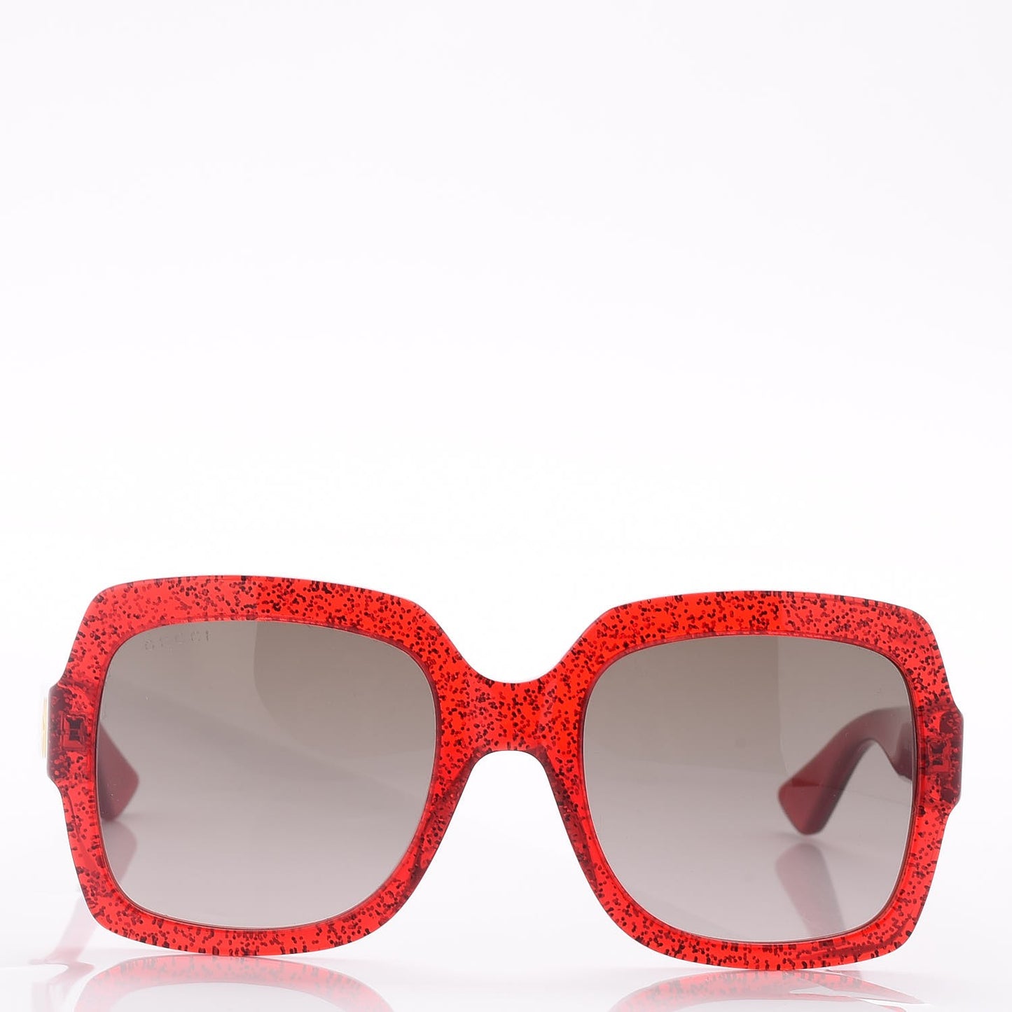 Square Frame GG 0036S Sunglasses Glitter Red