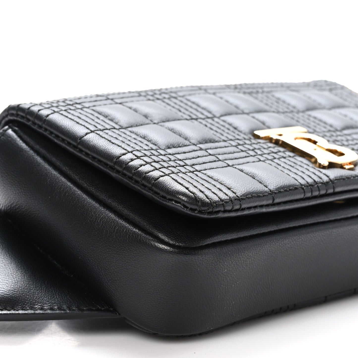 Lambskin Quilted Lola Bum Bag Black