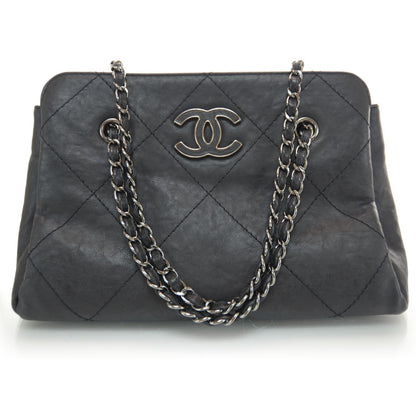 Chanel Leather Large Shopper Tote Black 1 of 9