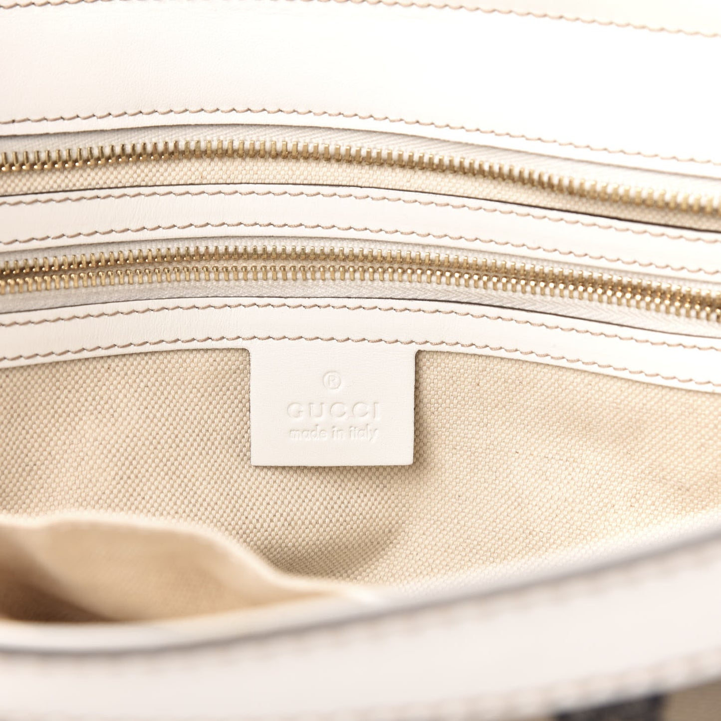 Monogram Web Medium Heritage Tote White
