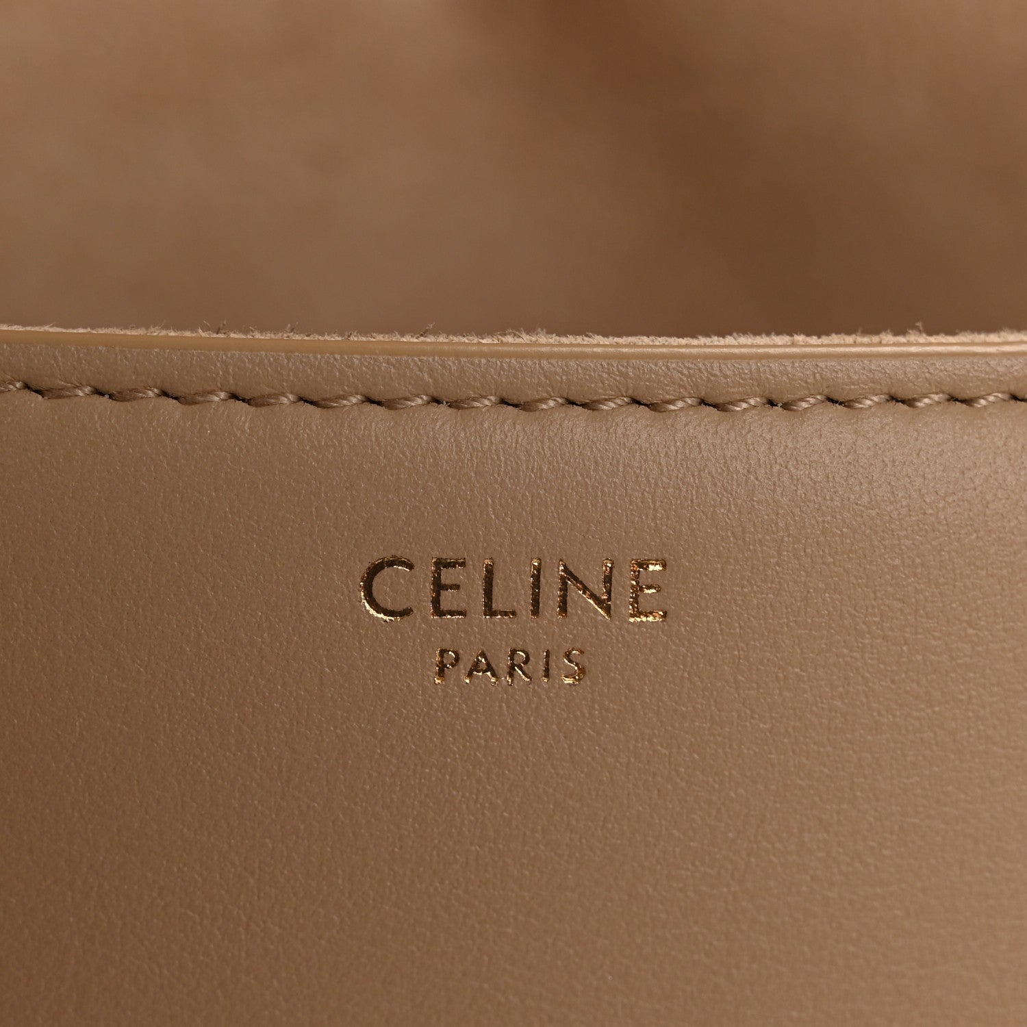 Celine Smooth Calfskin Triomphe Besace Bag Nude 11 of 25