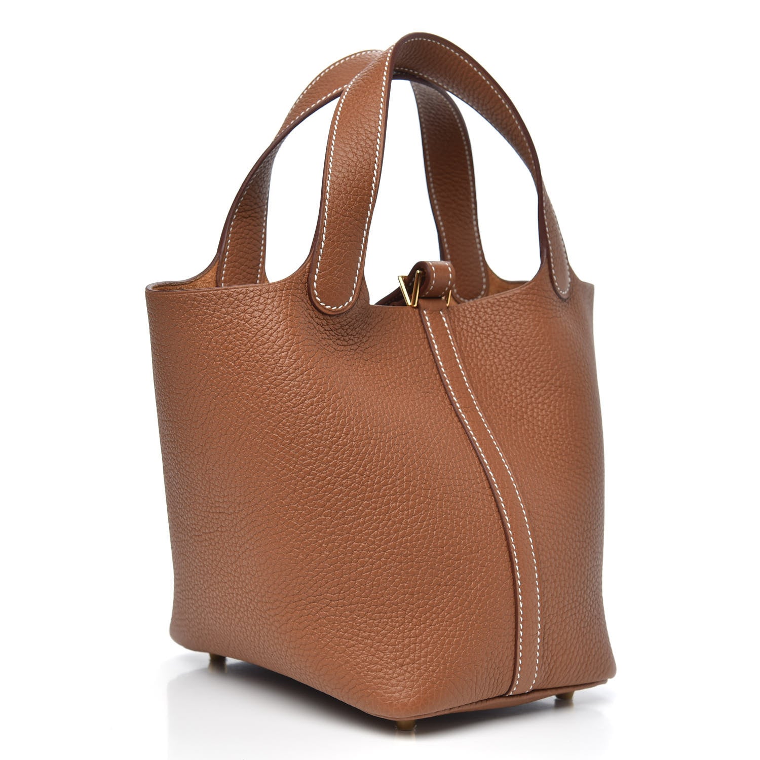 Hermes Taurillon Clemence Picotin Lock 18 PM Gold 3 of 9