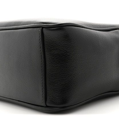 Prada Glace Calfskin Embossed Logo Crossbody Black 10 of 10
