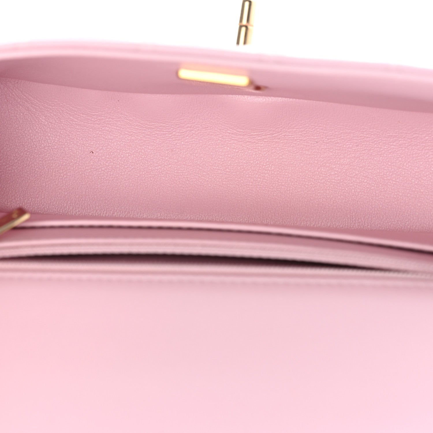Chanel Lambskin Quilted Mini Top Handle Rectangular Flap Light Pink 5 of 11