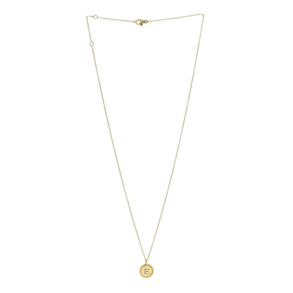 David Yurman DAVID YURMAN 18K Yellow Gold Diamond Initial E Charm Necklace 3 of 5
