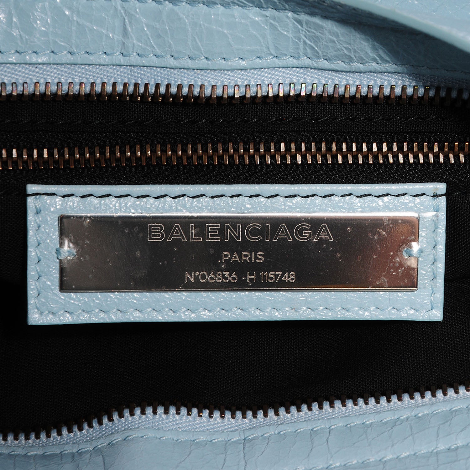 Balenciaga Agneau Classic Hardware City Bleu Dragee 9 of 17