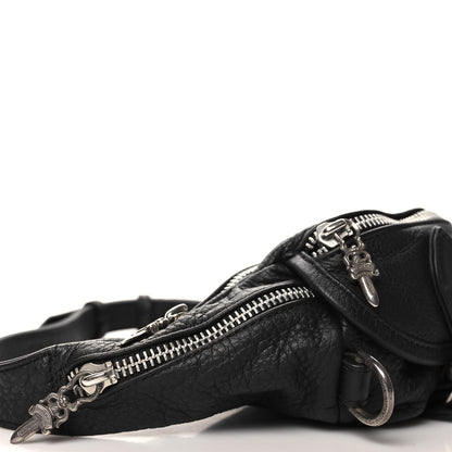 Chrome Hearts Grained Calfskin Snat Pack Gunslinger Waist Bag Black 8 of 9