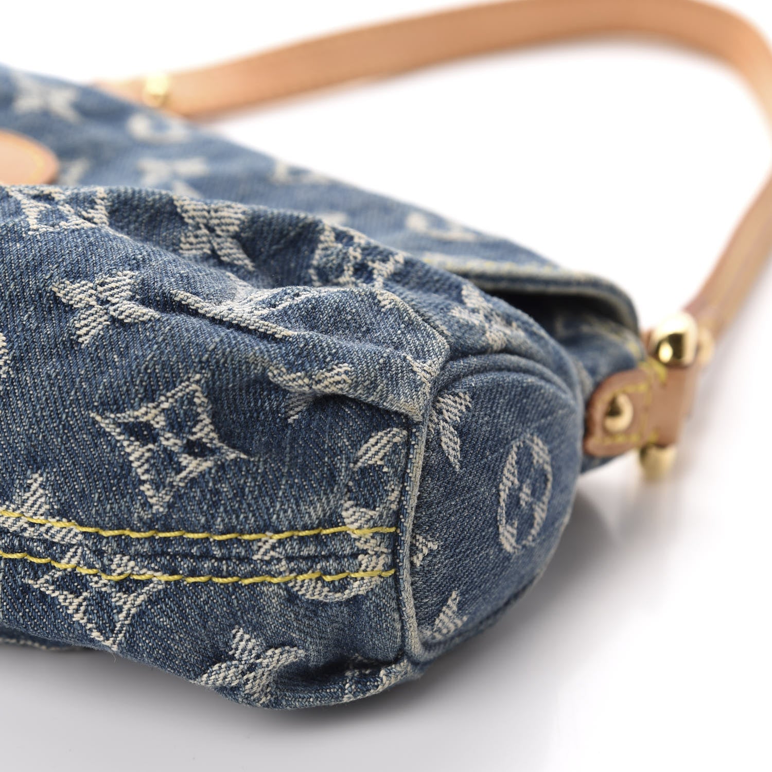 Louis Vuitton Monogram Denim Mini Pleaty Blue 7 of 12
