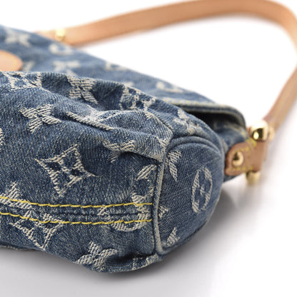Louis Vuitton Monogram Denim Mini Pleaty Blue 7 of 12