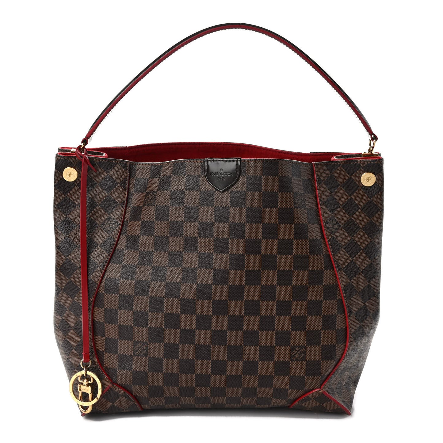 Damier Ebene Caissa Hobo Cherry