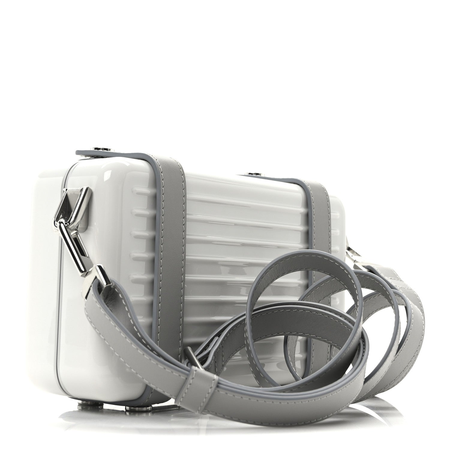 Rimowa Gloss Polycarbonate Personal Cross-Body Bag White Grey 3 of 10
