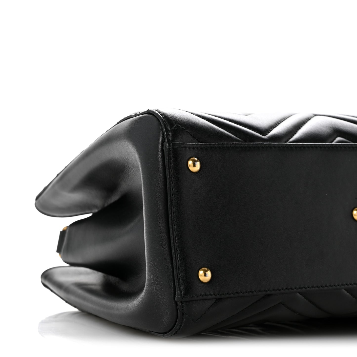 Calfskin Matelasse Small GG Marmont Tote Black