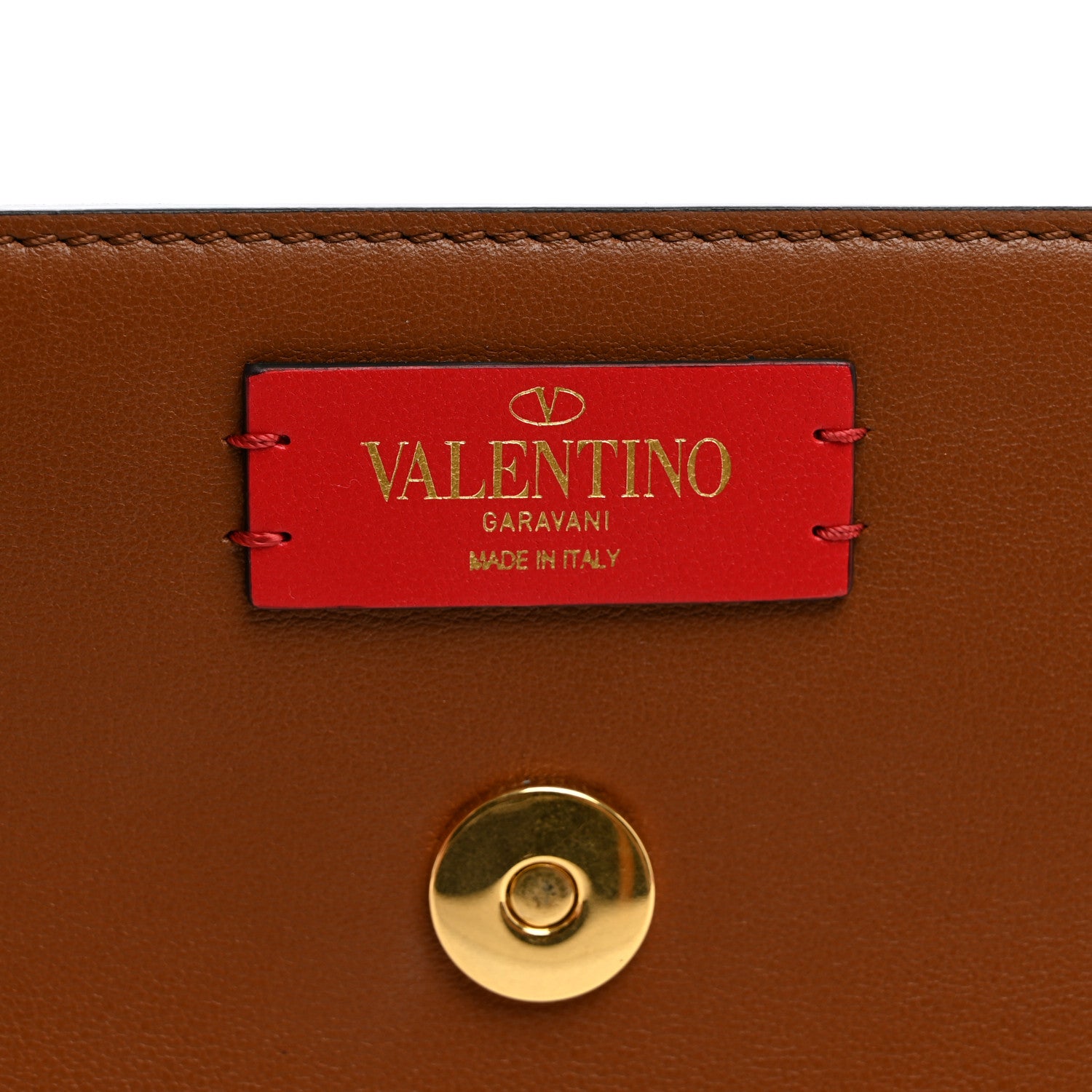 Valentino Garavani Smooth Calfskin Supervee Shoulder Bag Saddle Brown 6 of 9