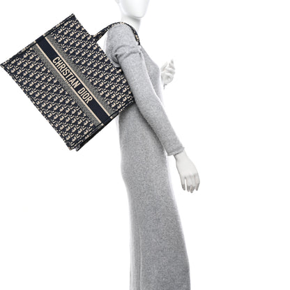 Christian Dior Oblique Large Book Tote Blue Multicolor 2 of 10