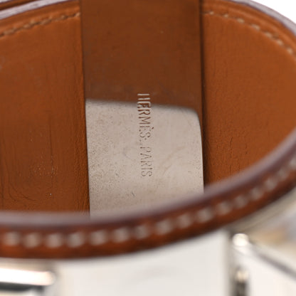 Hermes Shiny Alligator Collier De Chien CDC Bracelet Fauve 6 of 8