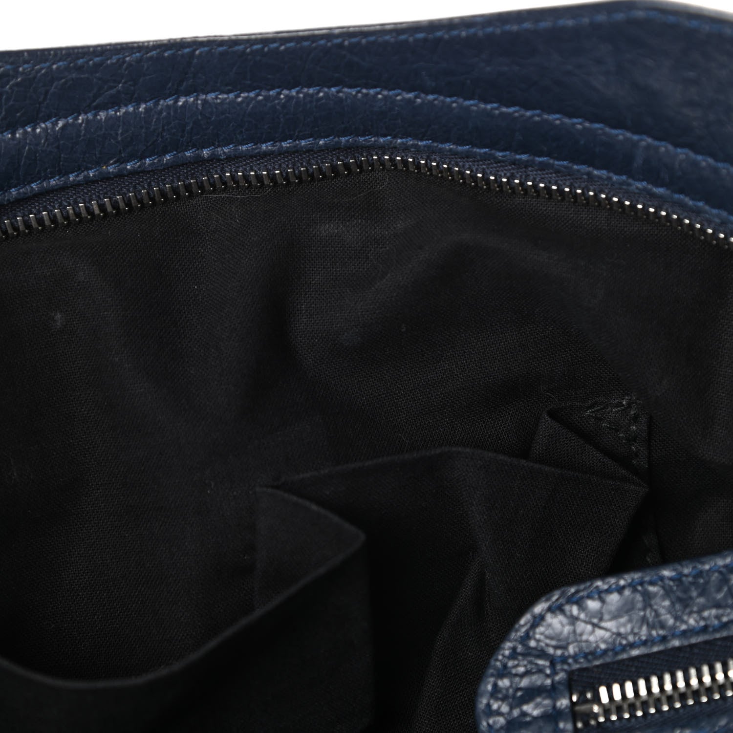 Balenciaga Agneau Classic Silver Hardware City Bleu Obscur 10 of 10