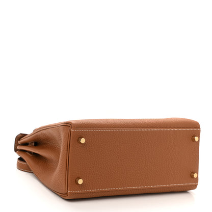 Hermes Togo Kelly Retourne 28 Gold 4 of 11