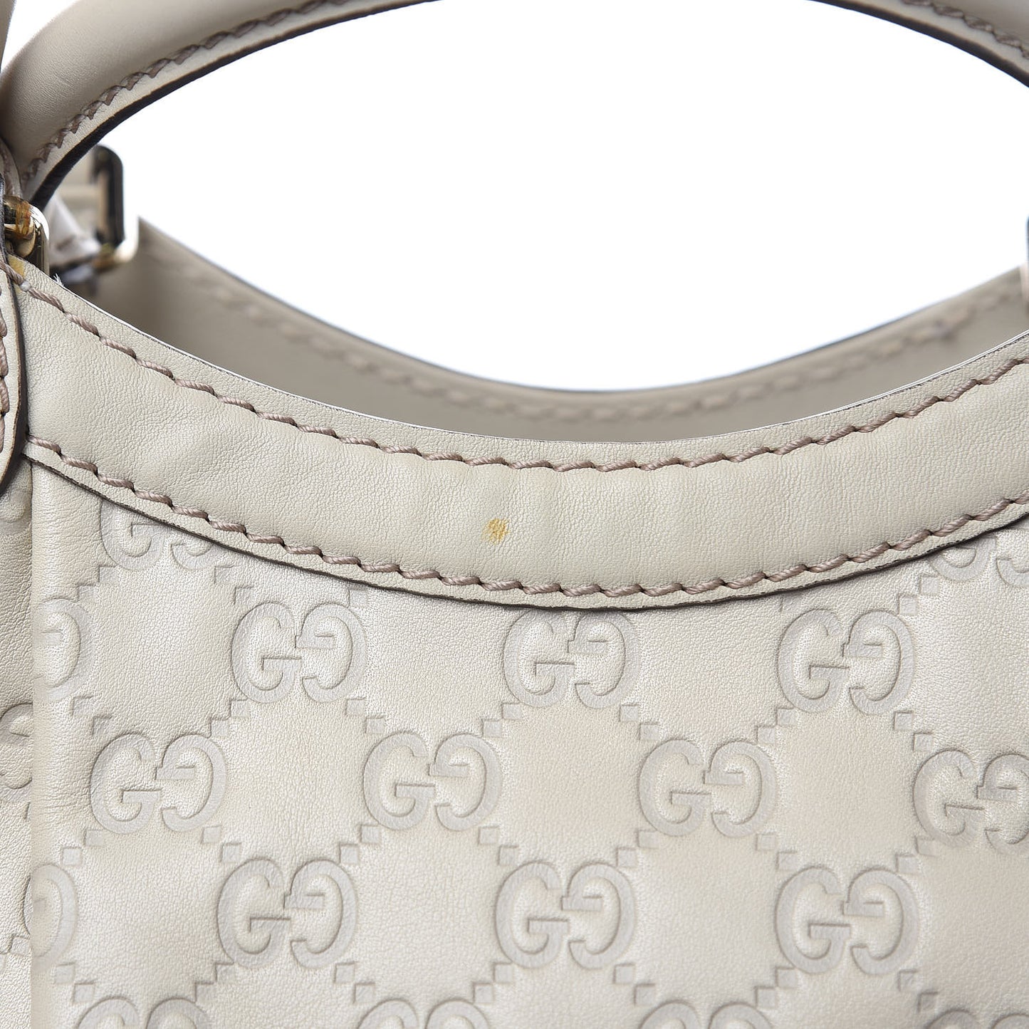 Guccissima Medium Sukey Tote Mystic White
