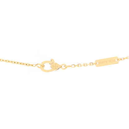Van Cleef & Arpels 18K Yellow Gold Mother of Pearl Vintage Alhambra Pendant Necklace 4 of 7