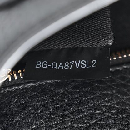Valentino Garavani Grained Calfskin Rockstud Saddle Bag Black 7 of 12