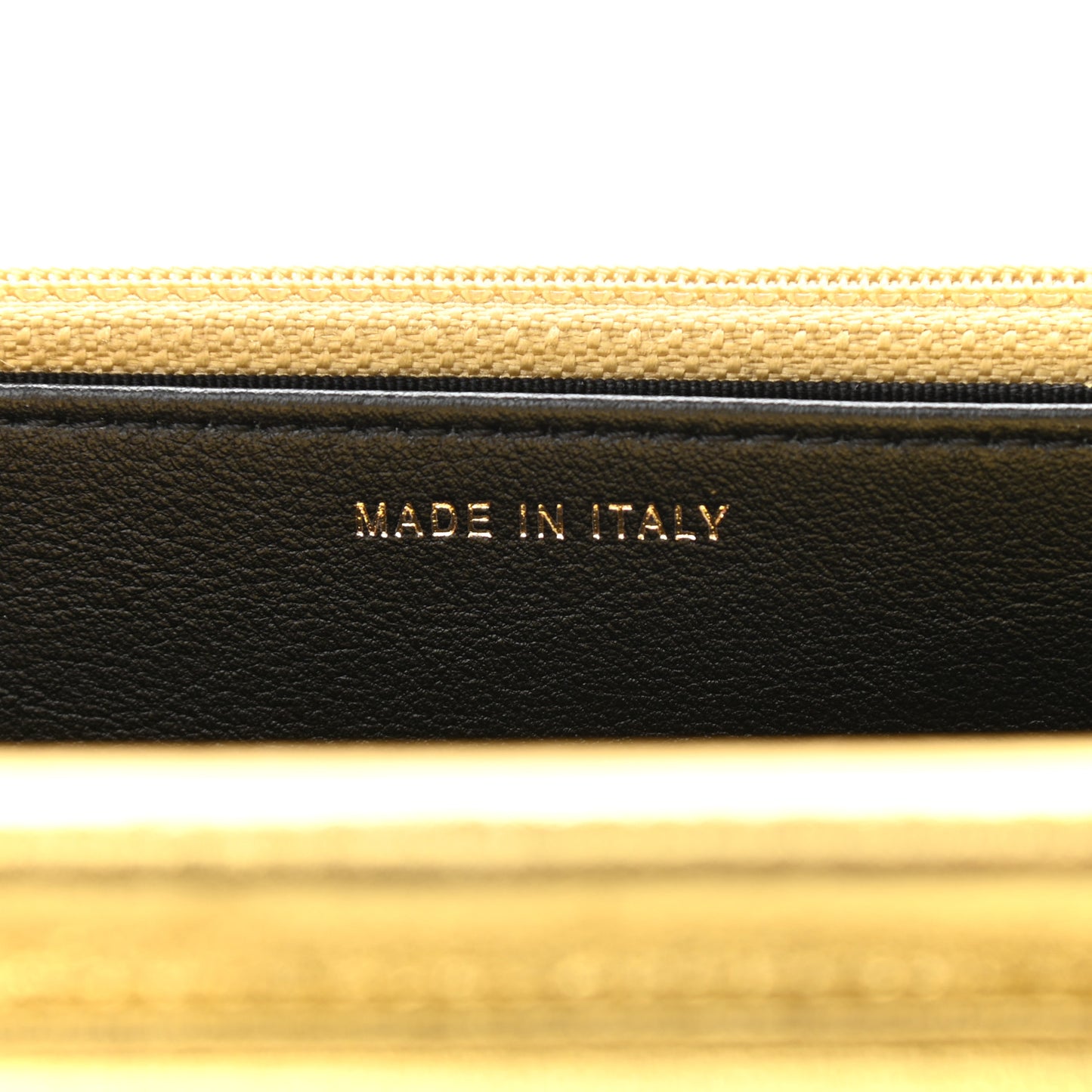 Metallic Calfskin Crocodile Embossed Cocodile Wallet On Chain WOC Gold