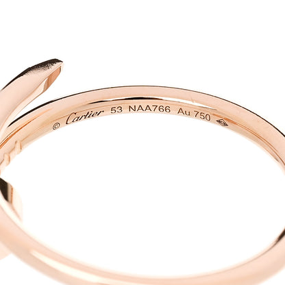 Cartier 18K Pink Gold Small Juste Un Clou Ring 53 6.25 5 of 6