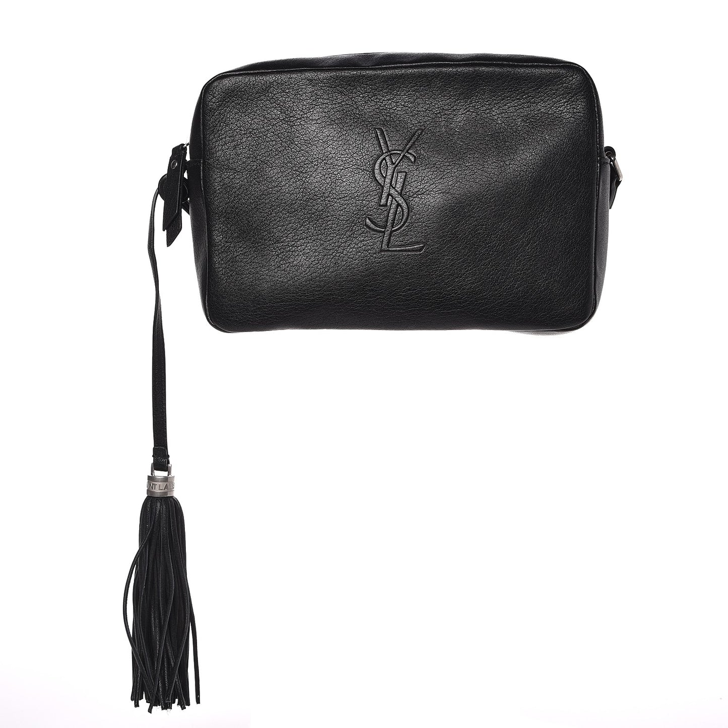 Lambskin Monogram Small Lou Camera Bag Black