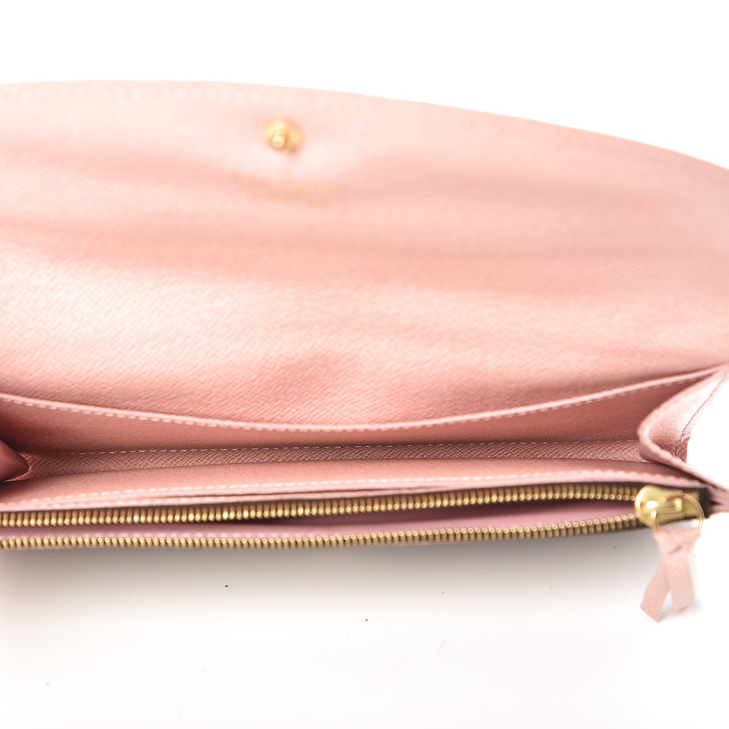 Louis Vuitton Damier Ebene Caissa Wallet Rose Ballerine 5 of 7