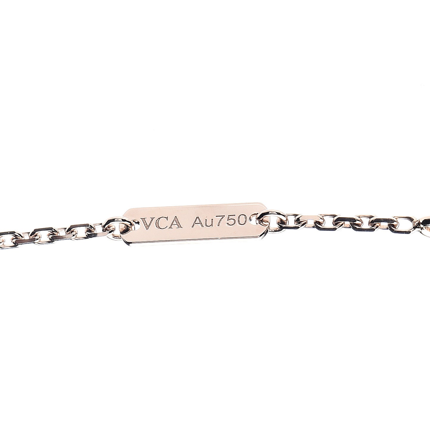 18K Rose Gold Vintage Alhambra Pendant Necklace