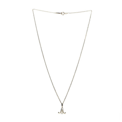 Mikimoto 18K Yellow Gold Akoya Pearl 3mm Logo Pendant Necklace 3 of 6