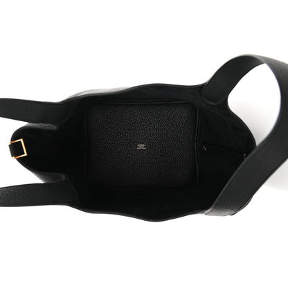 Hermes Taurillon Clemence Picotin Lock 22 MM Black 5 of 14