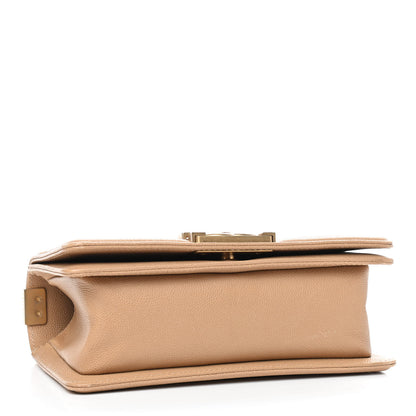 Chanel Caviar Quilted Small Boy Flap Beige 4 of 13