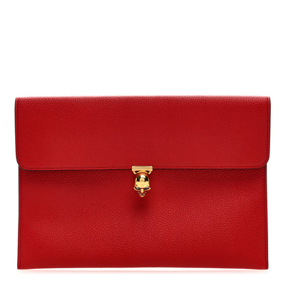 Alexander McQueen Calfskin Skull Clutch Red 1 of 6
