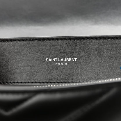 Saint Laurent Calfskin Y Quilted Monogram Medium Loulou Chain Satchel Black 6 of 9