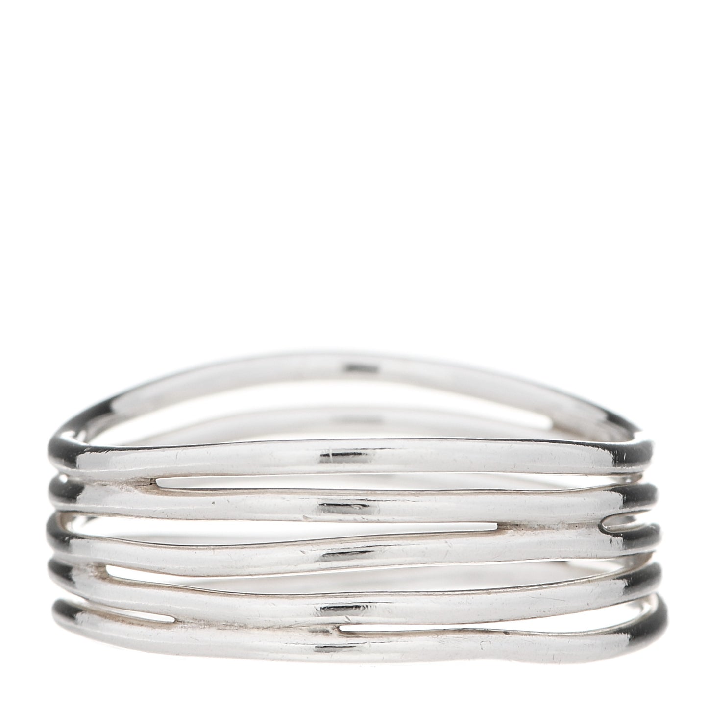 Sterling Silver Elsa Peretti 5 Row Wave Ring 58 8.25
