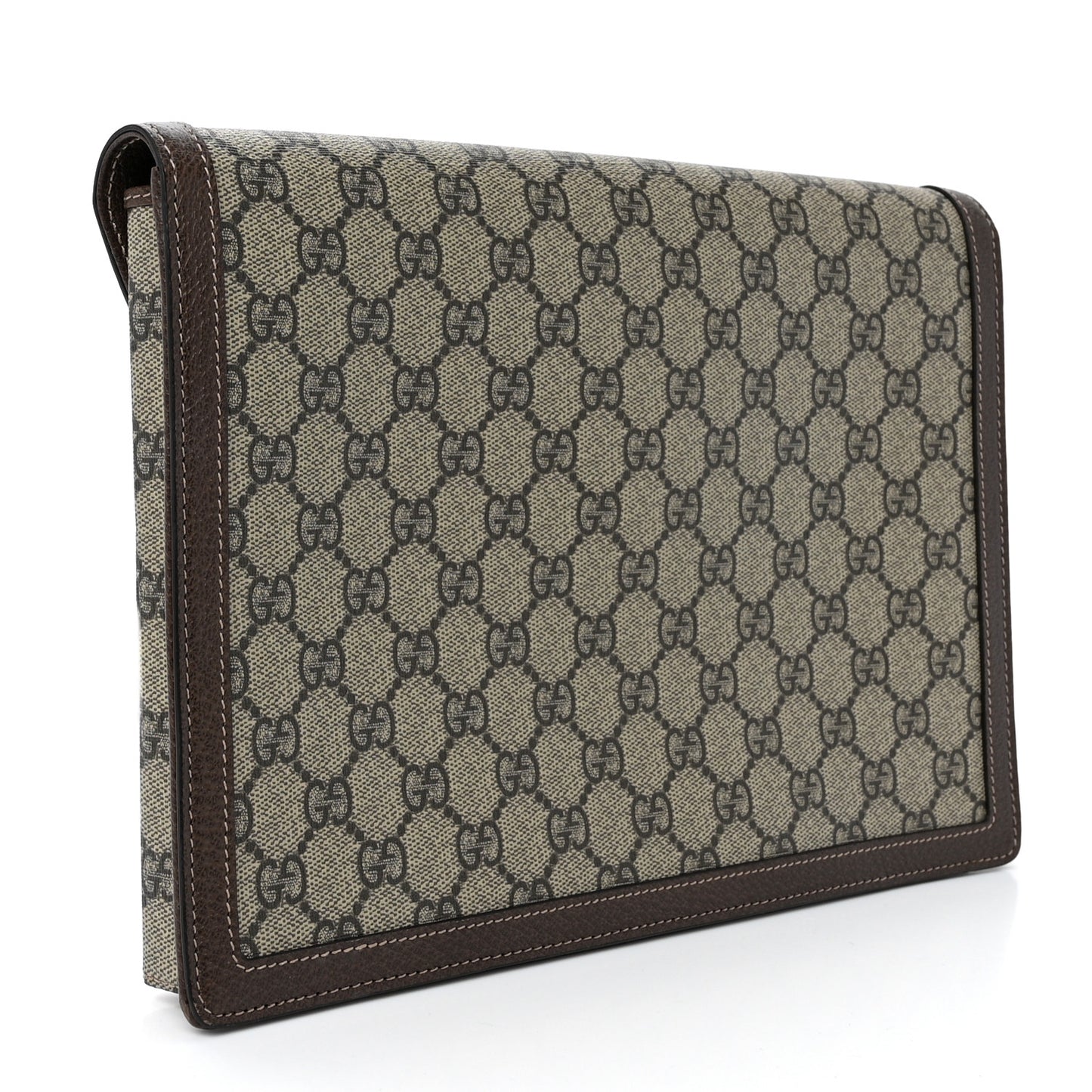 GG Supreme Monogram Web Ophidia Clutch Beige New Acero