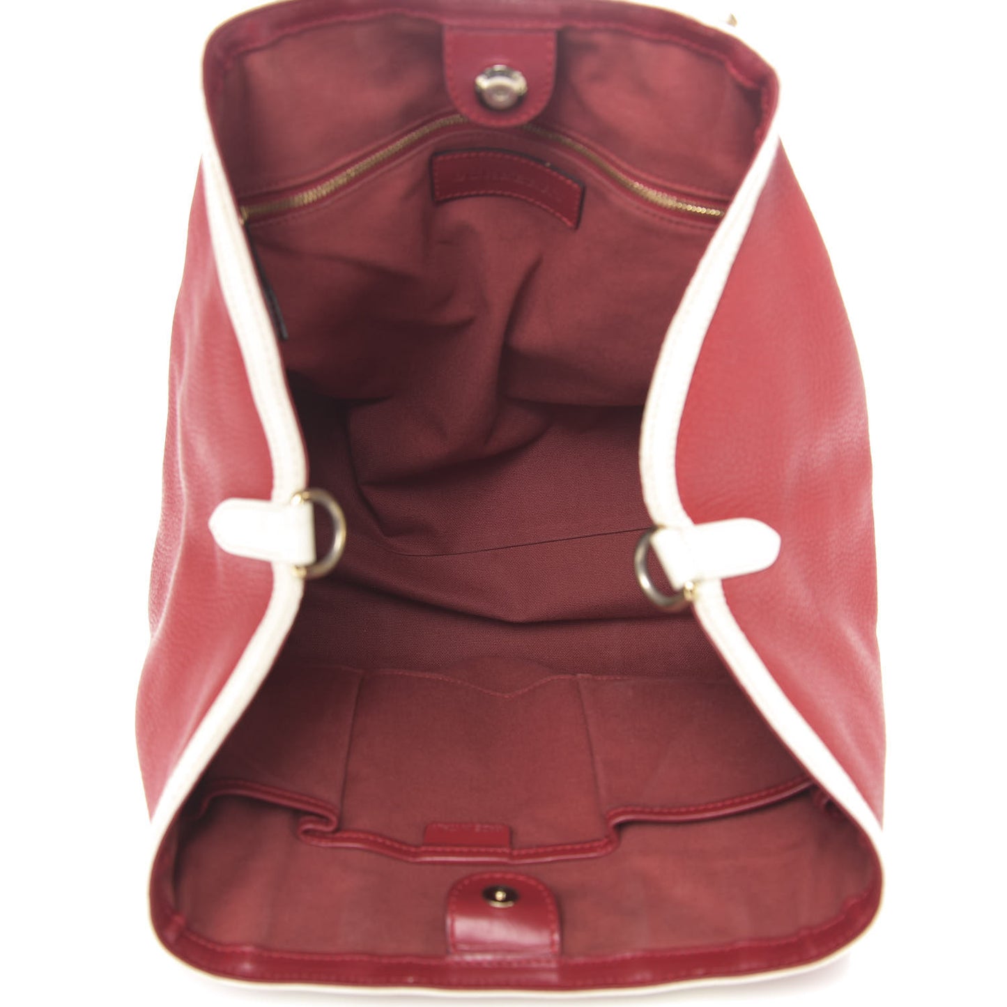 Grainy Calfskin Tote Red