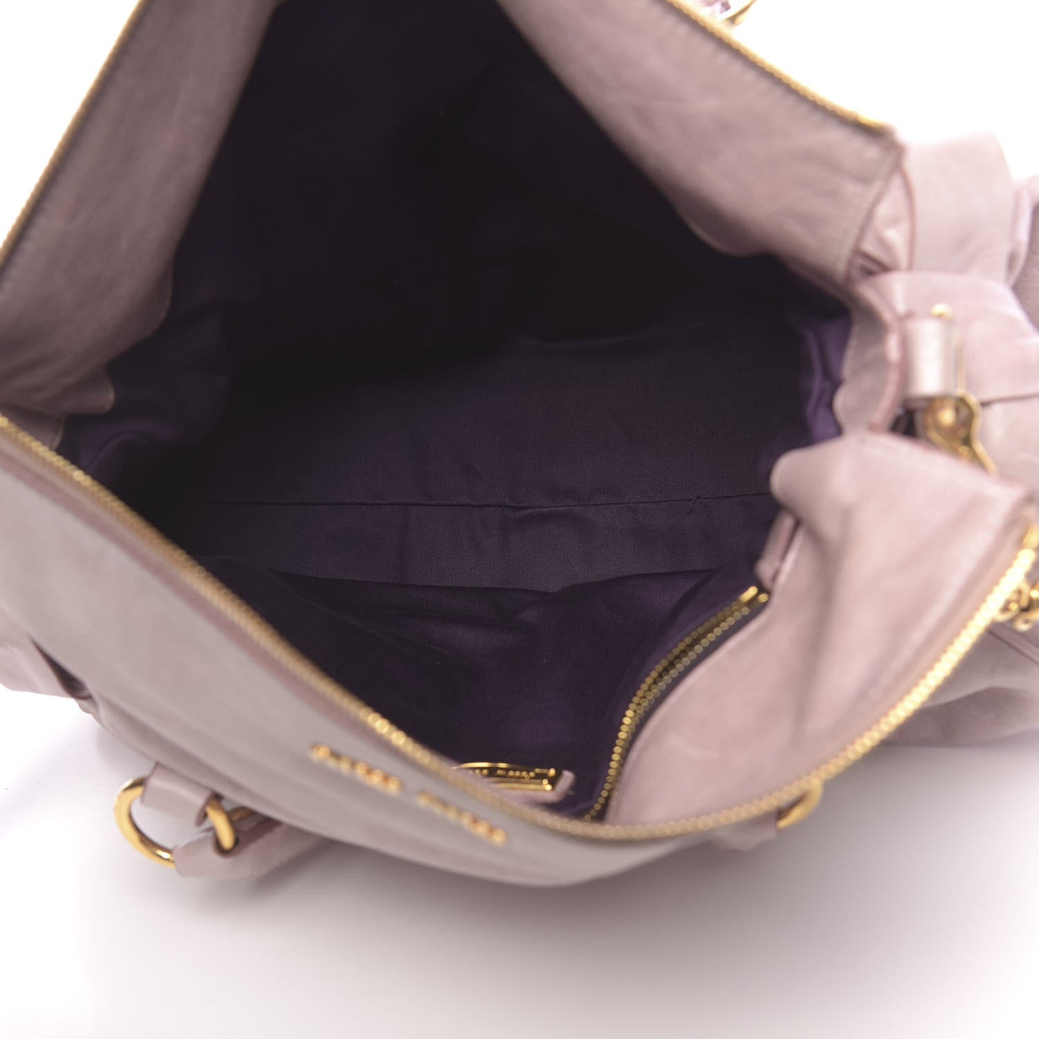 Miu Miu Vitello Medium Bow Bag Mughetto 5 of 12