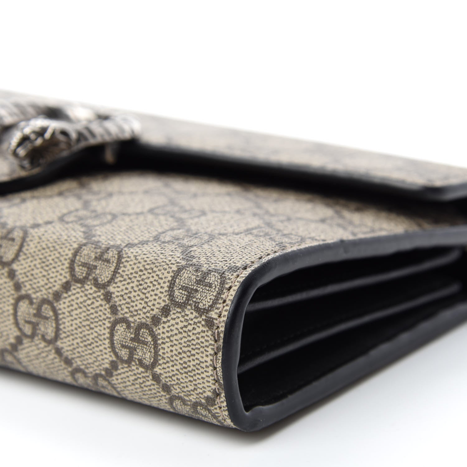 Gucci GG Supreme Monogram Mini Dionysus Chain Wallet Beige Black 7 of 11