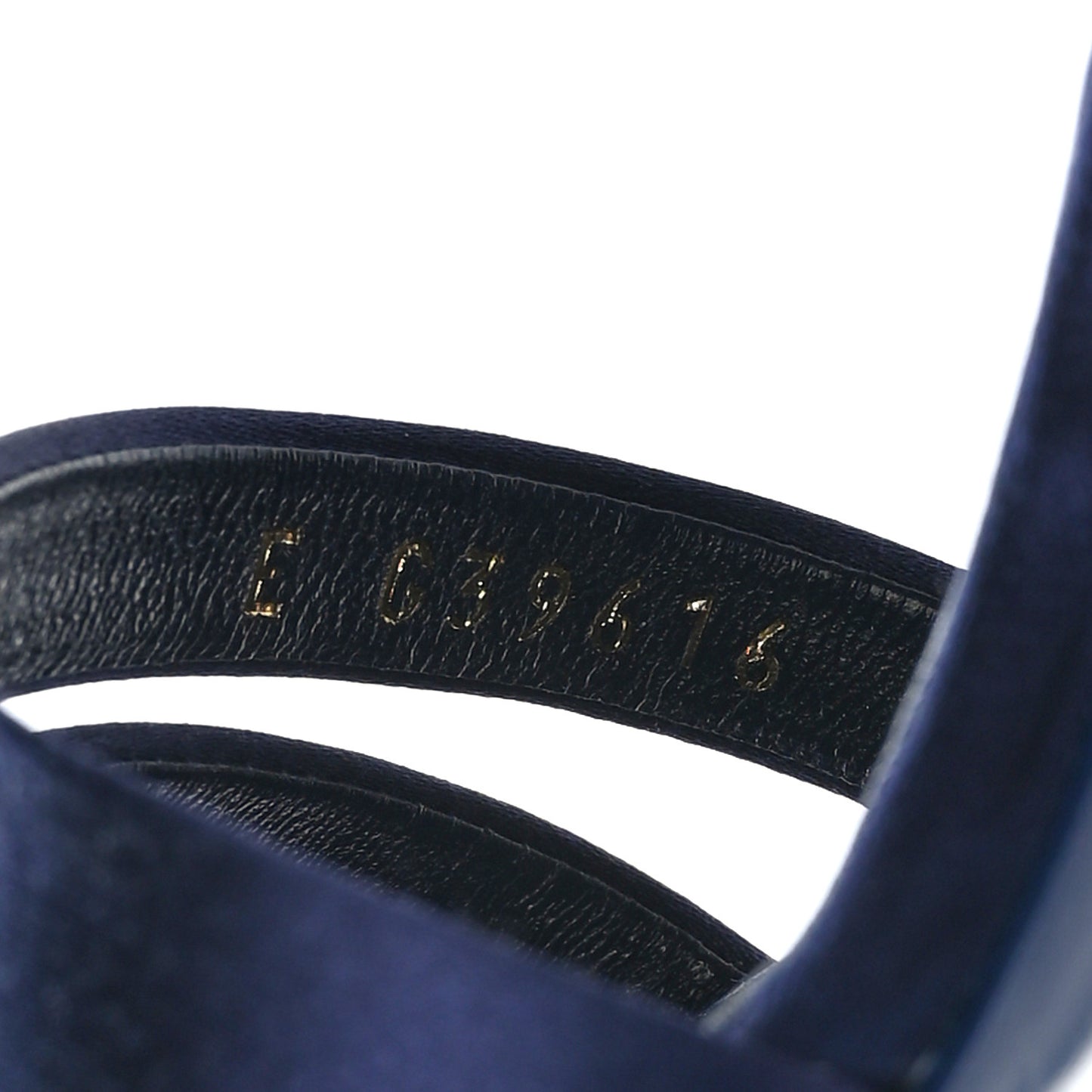 Satin Pearl Sandals 38 Dark Blue