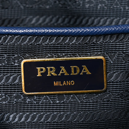 Prada Saffiano Large Galleria Double Zip Tote Bluette 5 of 8