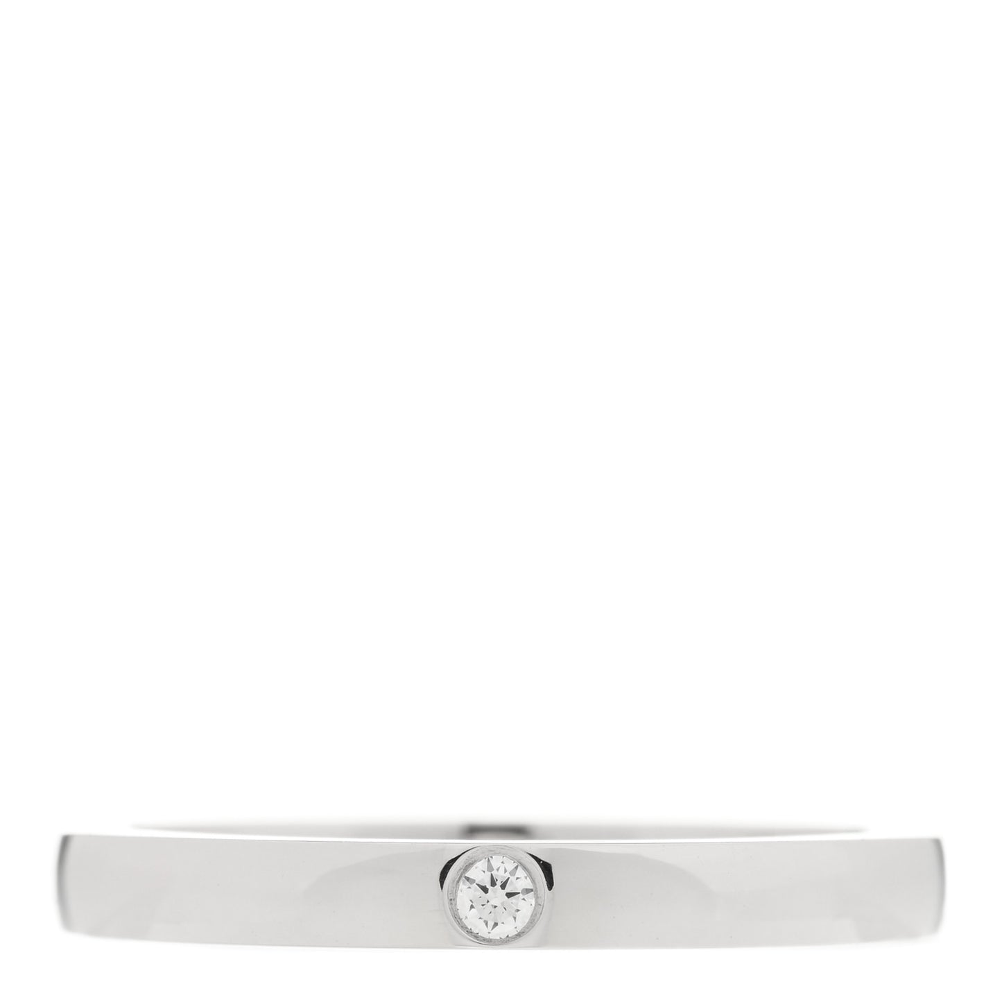 Platinum Diamond 2.1mm Ballerine Wedding Band Ring 48 4.5