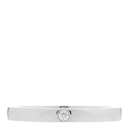 Cartier Platinum Diamond 2.1mm Ballerine Wedding Band Ring 48 4.5 1 of 5