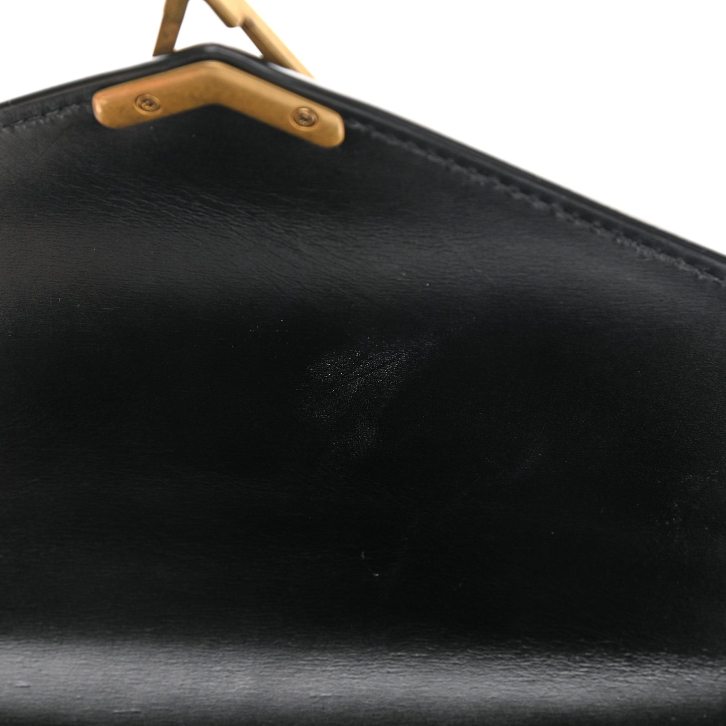 Smooth Calfskin Medium Classic Monogram Cassandra Top Handle Black Rouge Legion