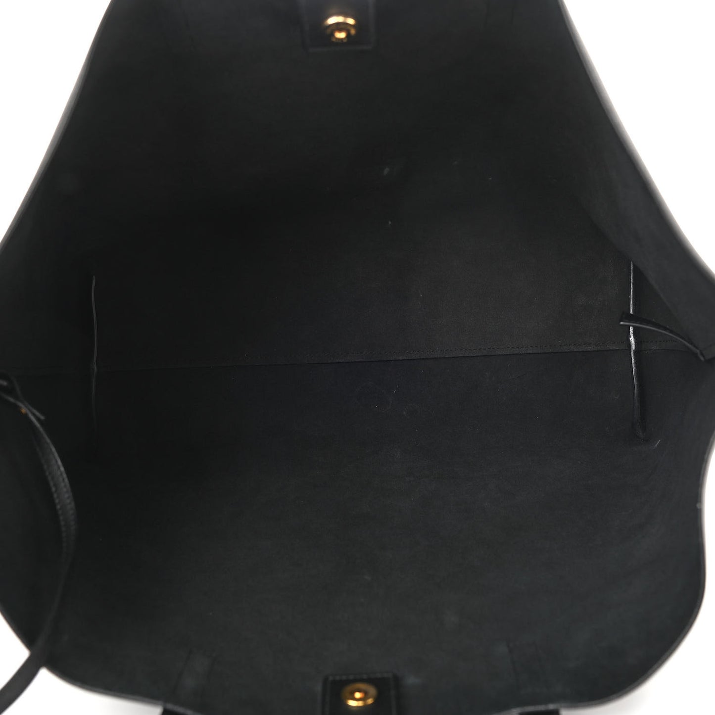 Calfskin Large Shopping Tote Black