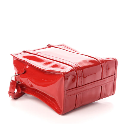 Balenciaga Patent XS Bazar Shopper Tote Rouge Groseille 4 of 9