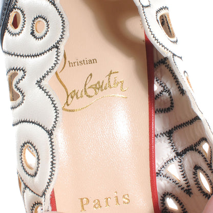 Christian Louboutin Nappa Tell Me Peep Toe 120 Platform Pumps White 40.5 7 of 7