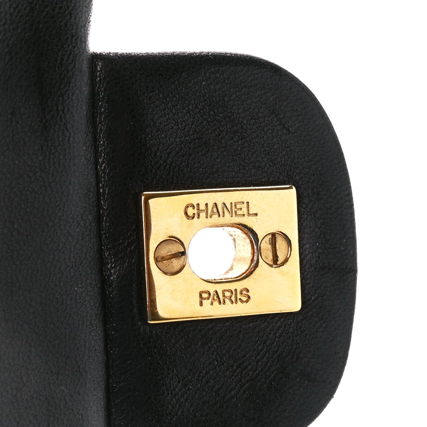 Lambskin Quilted Small Double Flap Black