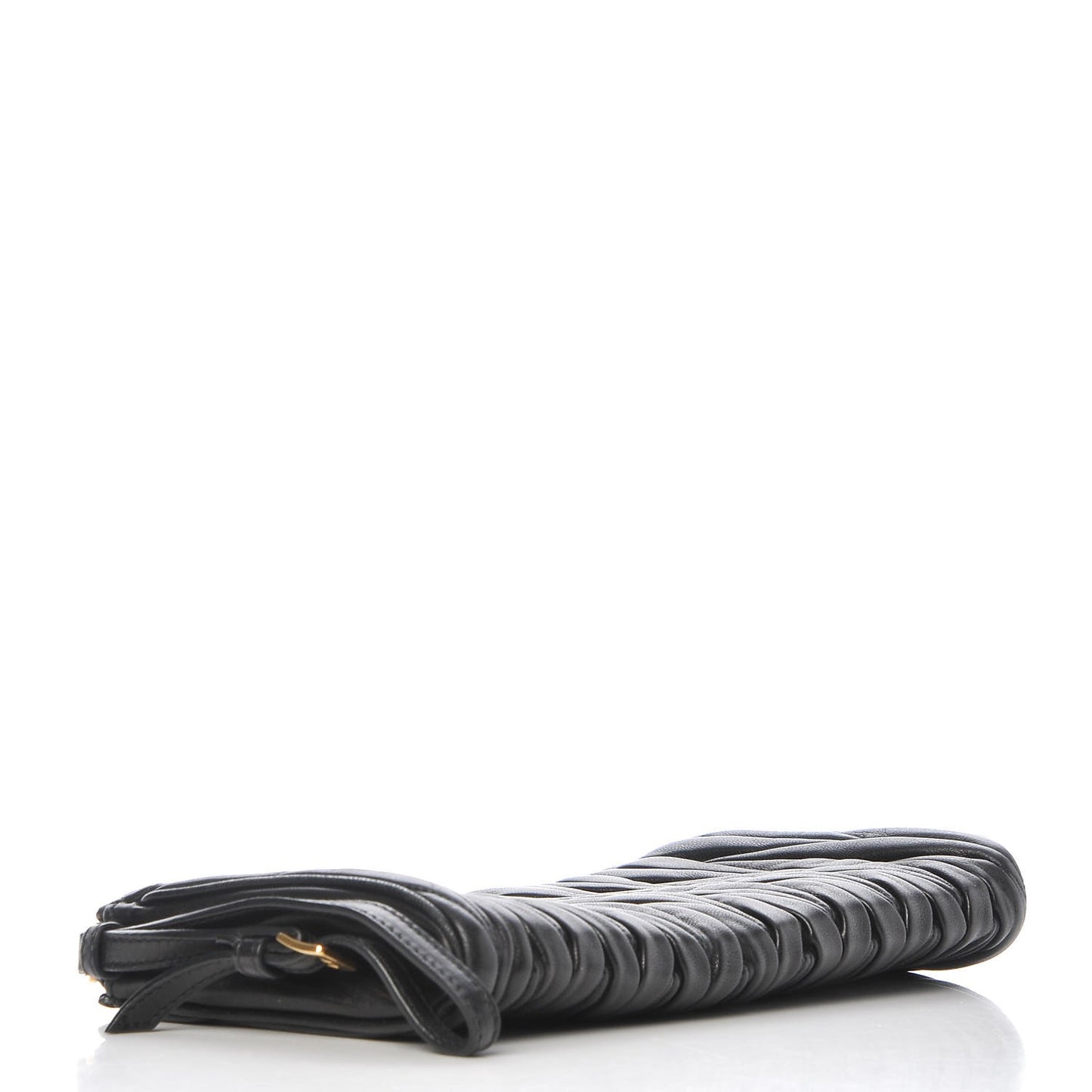 Nappa Matelasse Lux Wristlet Black