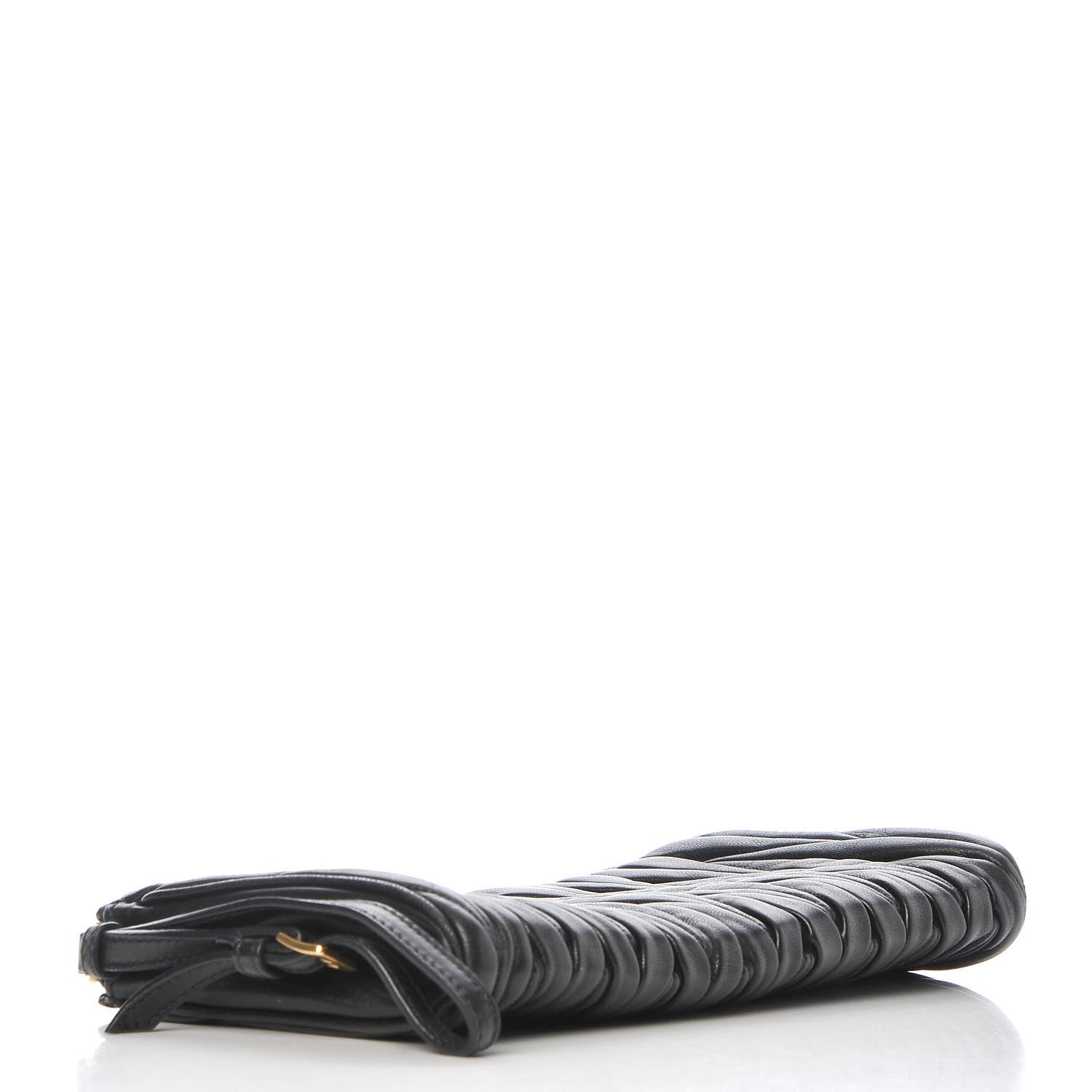 Miu Miu Nappa Matelasse Lux Wristlet Black 4 of 6